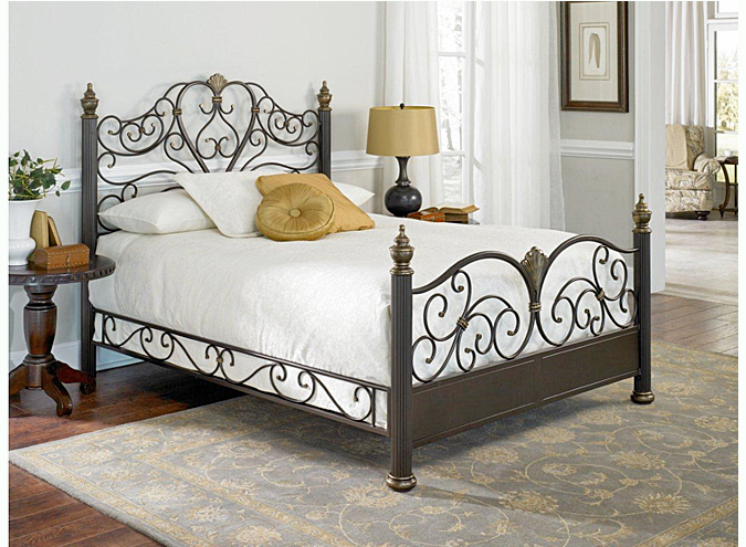 Queen Elegance Bed & Rails