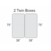 Can I get a mattress made that will fit properly on two twin sized box springs? Can I get a mattress made that will fit properly on two twin sized box springs?