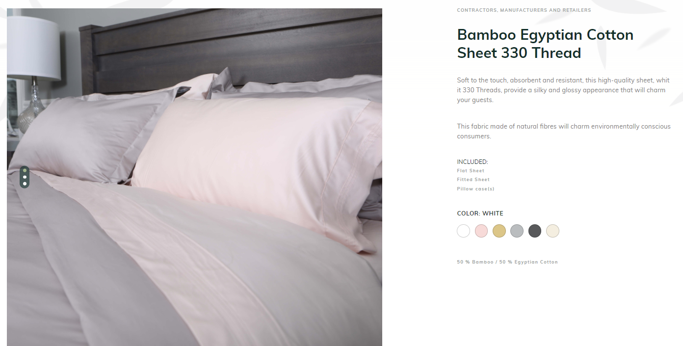 Custom  Egyptian Cotton Sheets in Canada