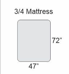 Cheap 3/4 mattress for sale in Ontario, Canada