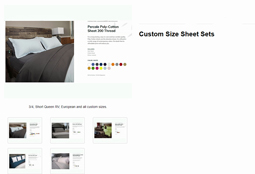 Custom sheets for sale in Ontario Canada
